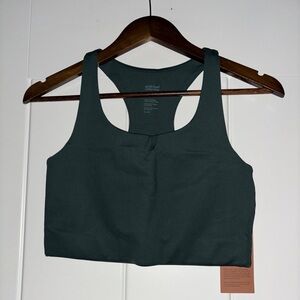 Girlfriend Collective Paloma Racerback Crop Tank Top NWT M Sustainable Green‎